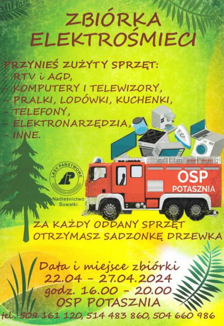 Współpraca OSP Potasznia i Nadleśnictwa Suwałki na rzecz środowiska!